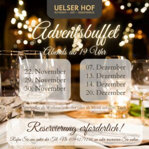 Uelser Hof ‧ Restaurant ‧ Adventsbuffet